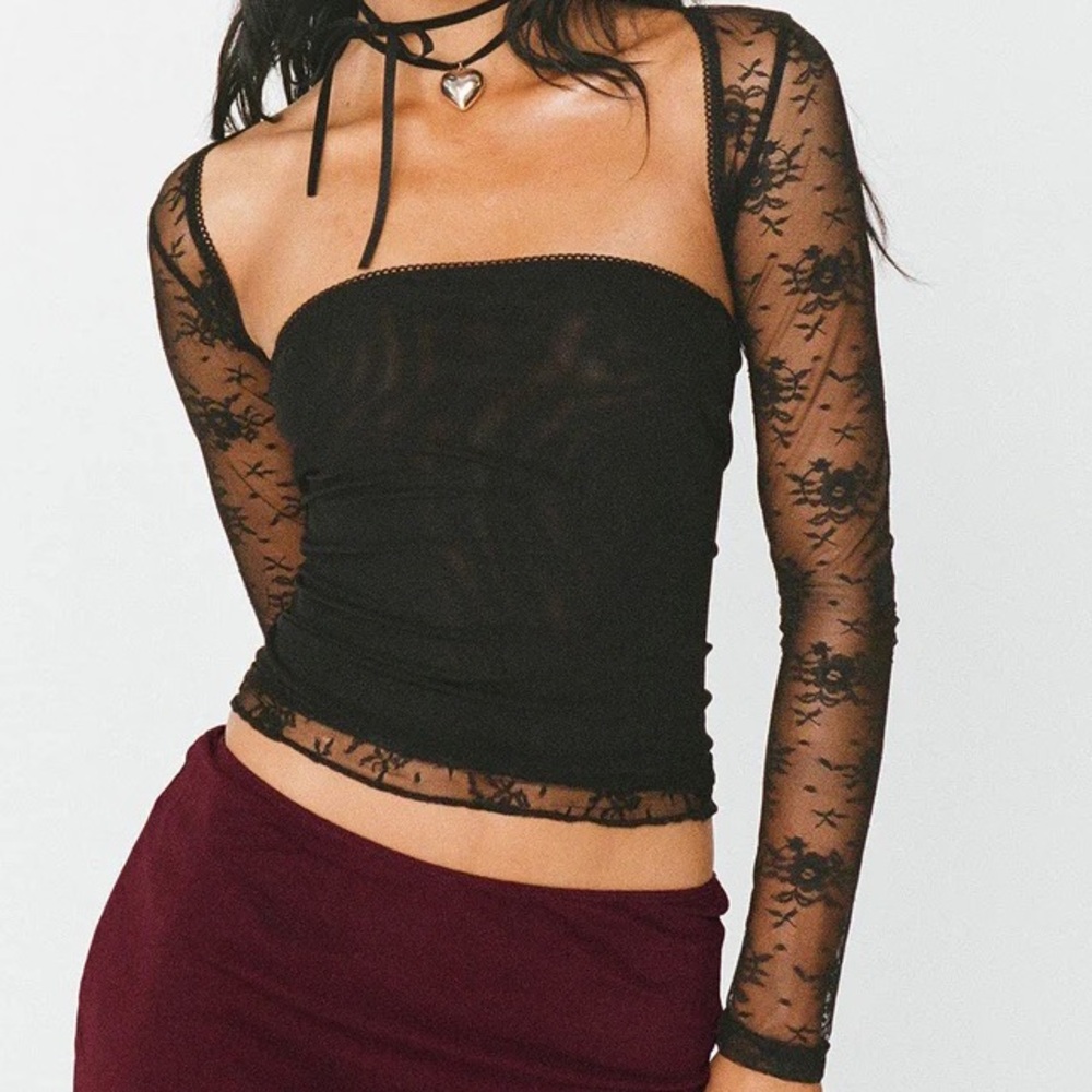 Princess Polly Ashwood Two Piece Lace Bolero Top